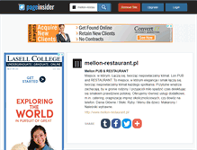 Tablet Screenshot of mellon-restaurant.pl